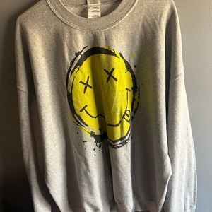 VTG Nirvana Sweater Size 2XL XXL Gray good condition